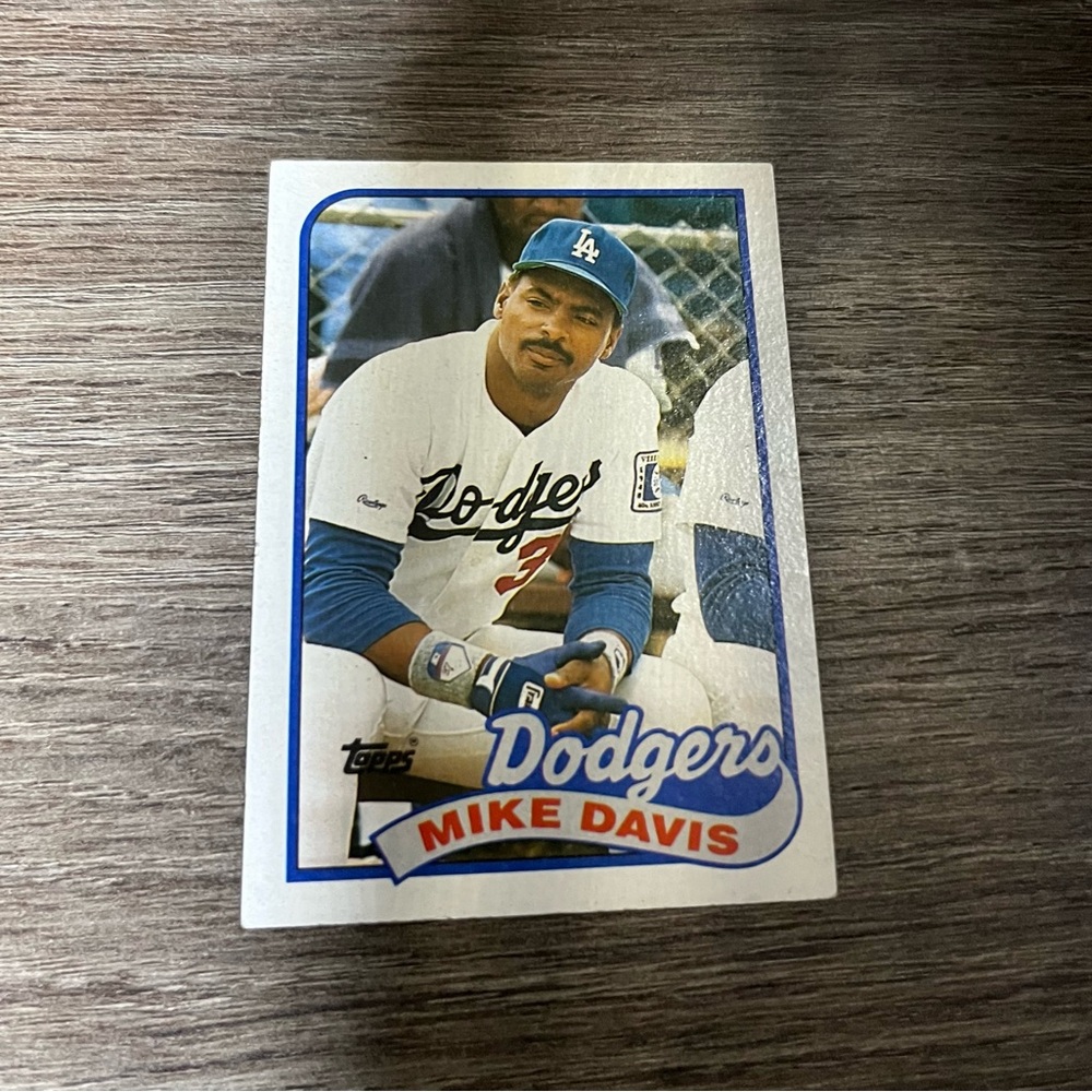 💥 1989 Topps Mike Davis #277 Los Angeles Dodgers